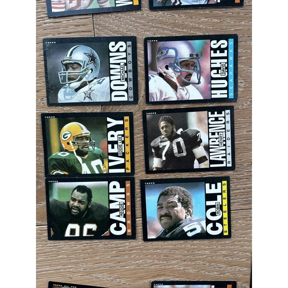Vintage NFL Football Card Lot 80+‎ Cards Early 1990s Topps Donruss Fleer